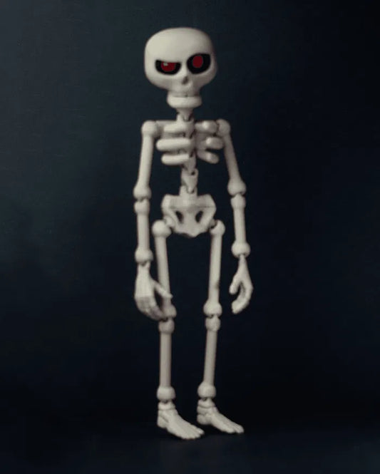 Articulated Skeleton Figurine – Poseable Halloween Decoration | Collectible Skeleton Toy