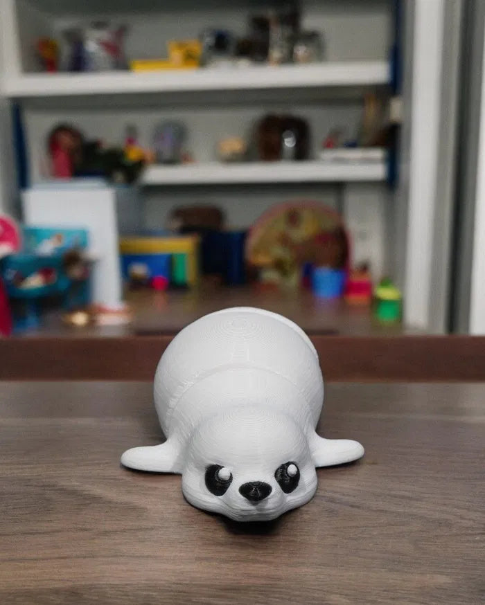 Baby Seal – Adorable Arctic Animal Figurine by 3D Toy Box