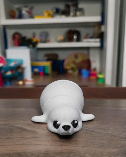 Baby Seal – Adorable Arctic Animal Figurine by 3D Toy Box