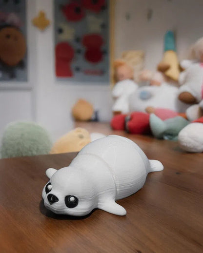 Baby Seal – Adorable Arctic Animal Figurine by 3D Toy Box
