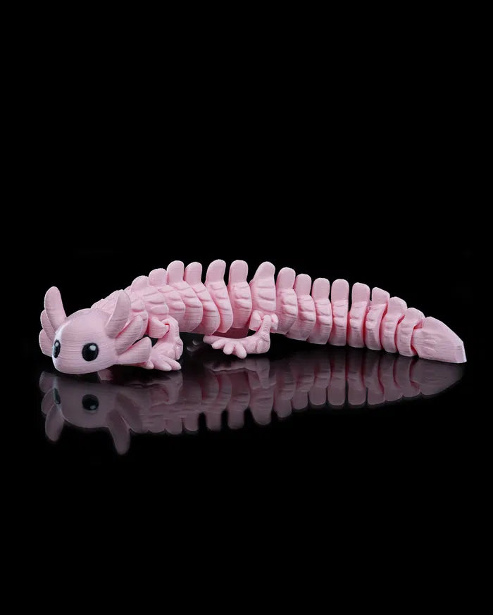 FlexoLotl – Flexible Articulated Axolotl 3D Model Toy