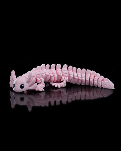FlexoLotl – Flexible Articulated Axolotl 3D Model Toy
