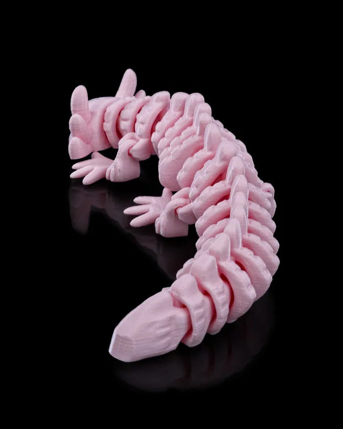 FlexoLotl – Flexible Articulated Axolotl 3D Model Toy