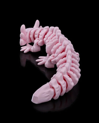 FlexoLotl – Flexible Articulated Axolotl 3D Model Toy