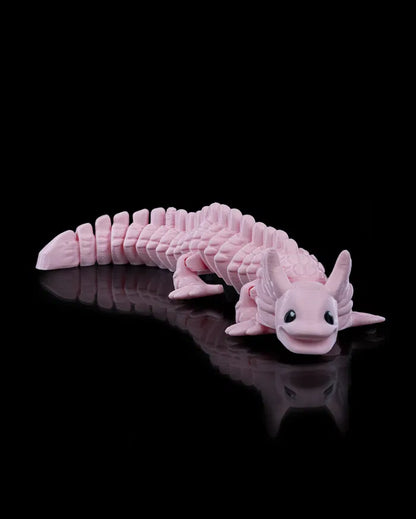 FlexoLotl – Flexible Articulated Axolotl 3D Model Toy