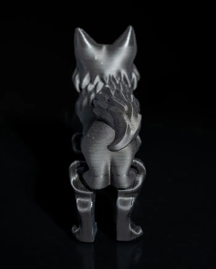 Articulated Fluffy Kitten Figurine – Poseable Cat Toy | Collectible Desk Model