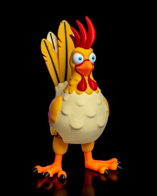 Articulated Rooster – Poseable Farm Animal Toy Collectible