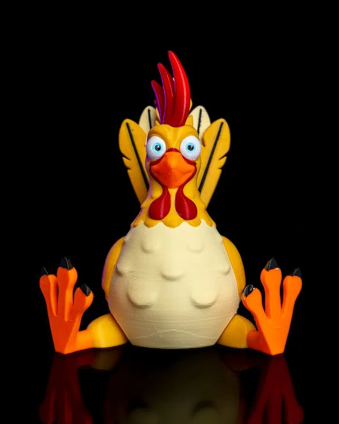 Articulated Rooster – Poseable Farm Animal Toy Collectible