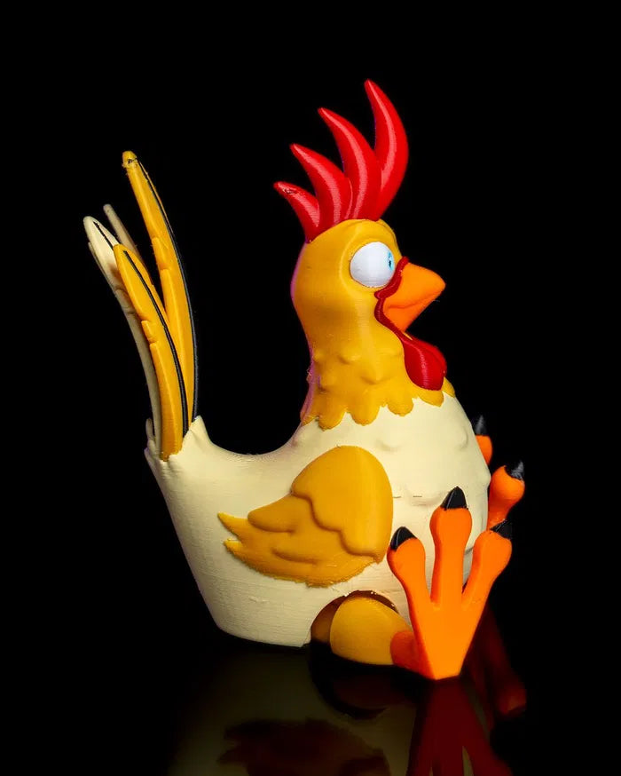 Articulated Rooster – Poseable Farm Animal Toy Collectible