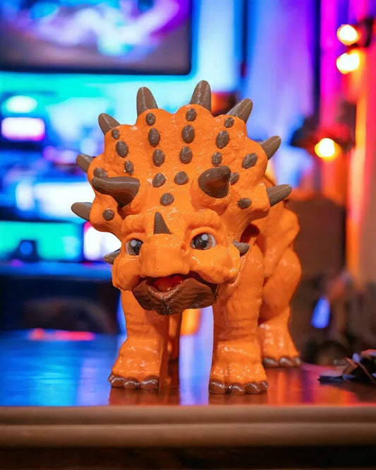 Articulated Triceratops Toy | 3D Printed Dinosaur Figurine for Kids & Collectors