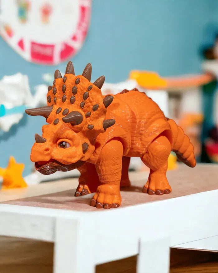 Articulated Triceratops Toy | 3D Printed Dinosaur Figurine for Kids & Collectors