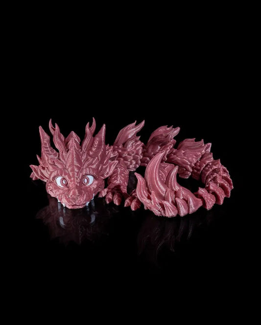 Baby Dragon Articulated Figurine – Poseable Fantasy Dragon Toy | Collectible Desk Model
