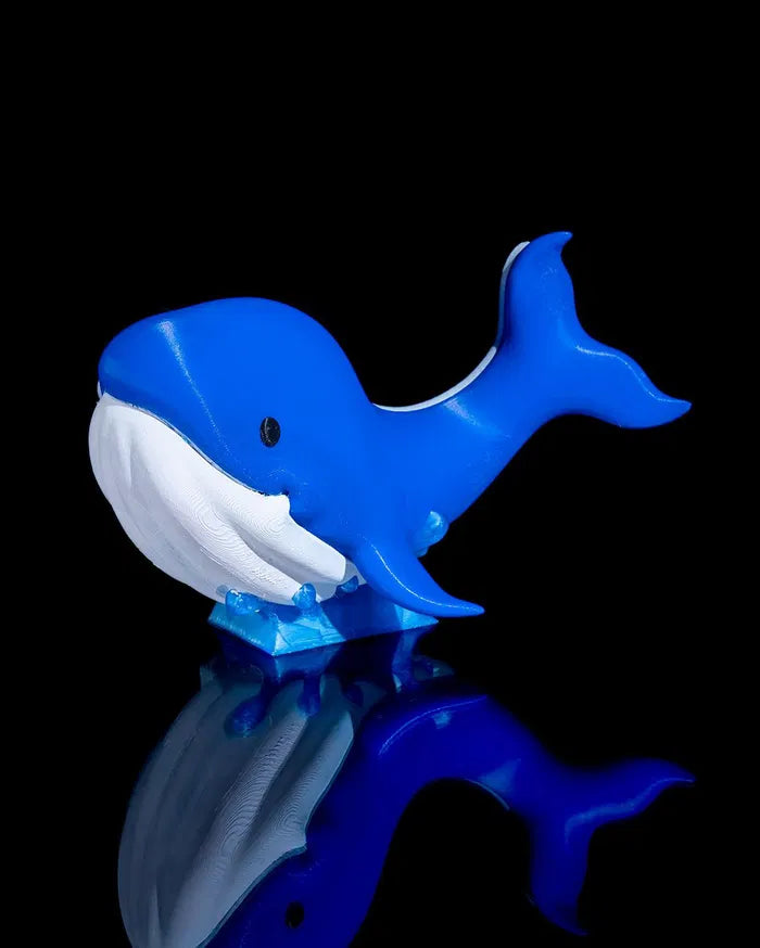 Baby Whale Figurine – Playful Marine-Inspired Collectible by 3D Toy Box