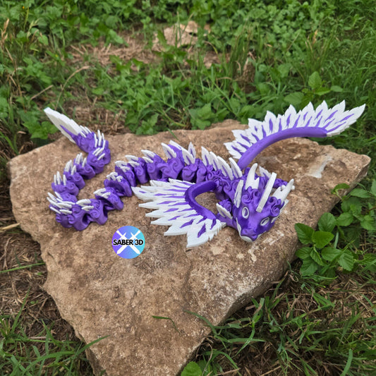 Breezeclaw Dragon with Wings – Articulated 3D Printed Fantasy Dragon Toy | Collectible Poseable Figure