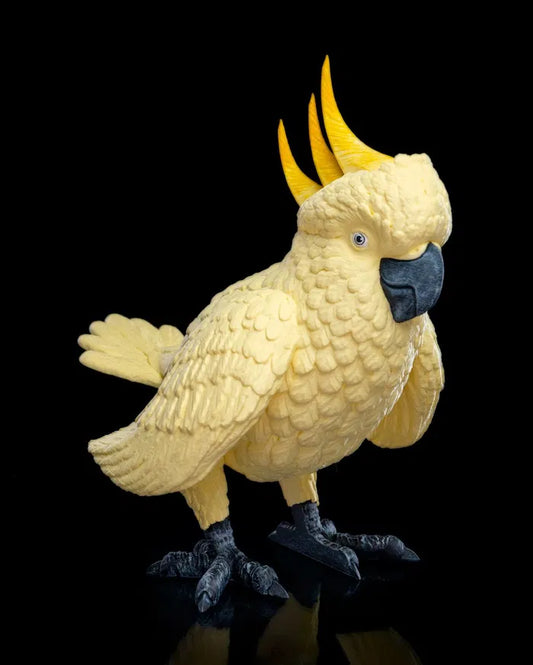 Cha-Cha-Too – Articulated Cockatoo Figurine with Bouncing Movement