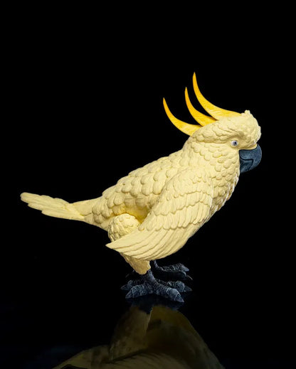Cha-Cha-Too – Articulated Cockatoo Figurine with Bouncing Movement