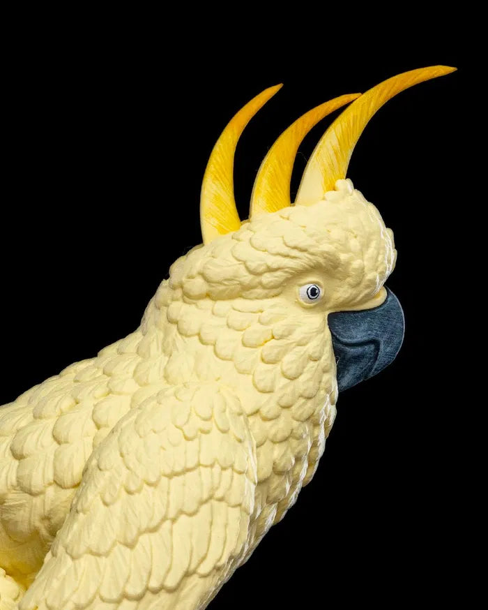 Cha-Cha-Too – Articulated Cockatoo Figurine with Bouncing Movement