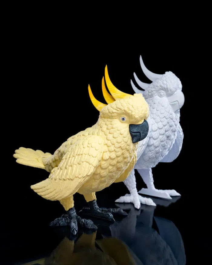 Cha-Cha-Too – Articulated Cockatoo Figurine with Bouncing Movement