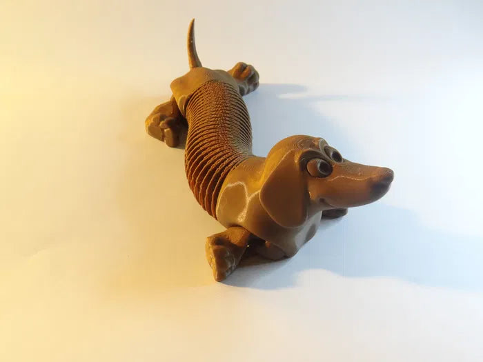 Articulated & Flexible Dachshund – Poseable Collectible Dog Figurine