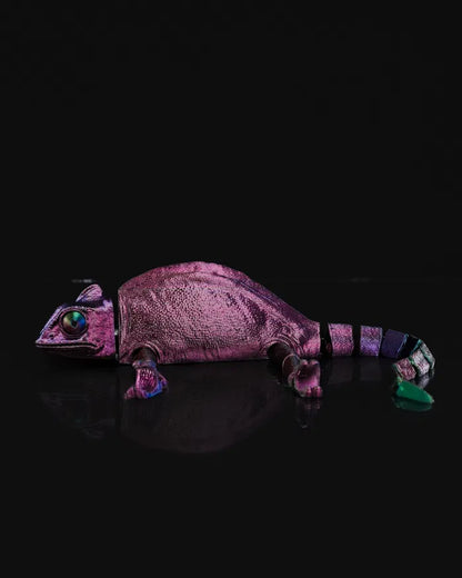 Articulated Chameleon Figurine – Poseable Camouflage Lizard Toy | Collectible Reptile Model