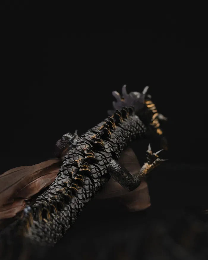 Articulated Chinese Dragon Figurine – Poseable Loong Collectible | Mythical Fantasy Model