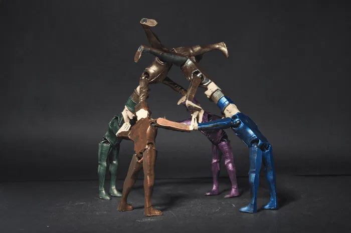 The Articulated Acrobats – Poseable Balance Performers Figurine Set