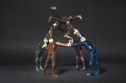 The Articulated Acrobats – Poseable Balance Performers Figurine Set