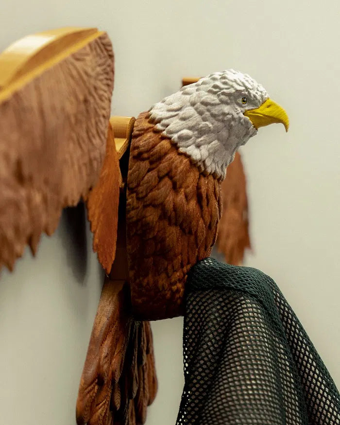 Eagle Coat Hanger – Articulated Wall Mount with Spreading Wings