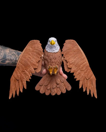 Eagle Coat Hanger – Articulated Wall Mount with Spreading Wings