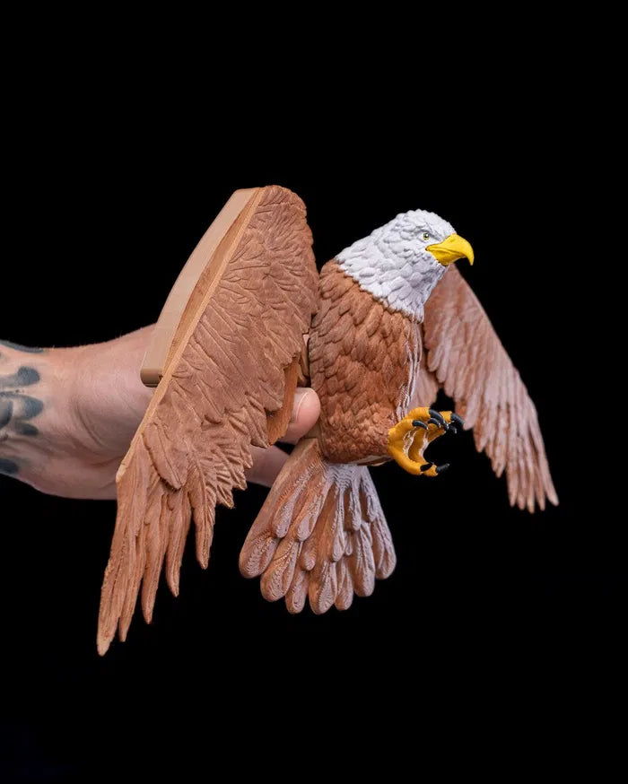 Eagle Coat Hanger – Articulated Wall Mount with Spreading Wings