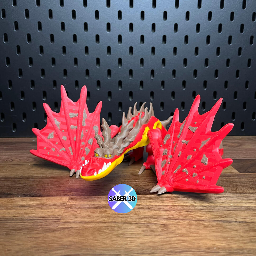 Hookfang – 3D Printed Dragon Figurine | PLA Fantasy Collectible Toy