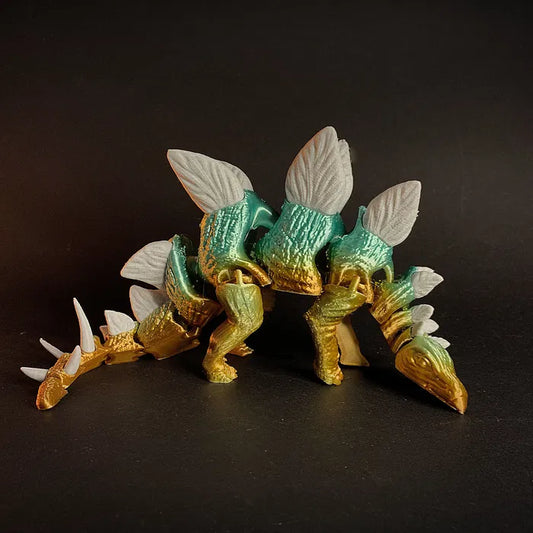 Articulated Stegosaurus | 3D Printed Dinosaur Model (Multicolor Capable)