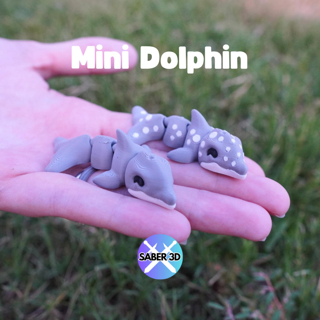 Mini Dolphin Dragon – Cute Collectible Fantasy Figurine | Handmade Ocean-Inspired Dragon