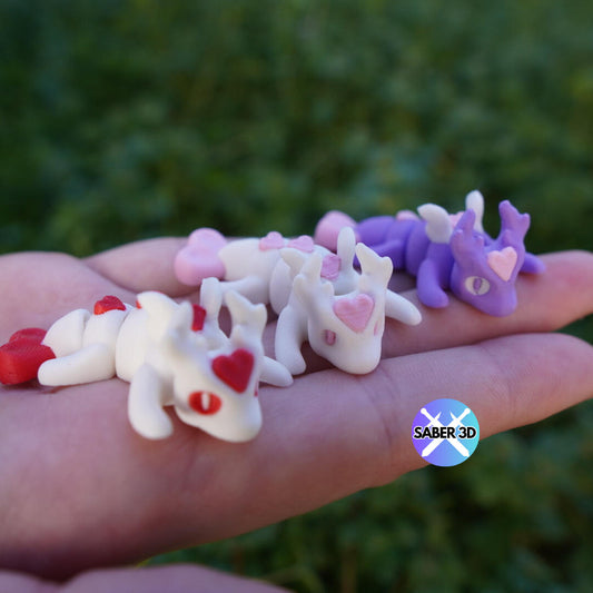 Mini Love Dragon – Cute Collectible Fantasy Figurine | Handmade Valentine’s Gift