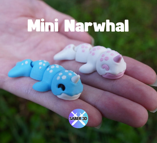 Mini Narwhal Dragon – Cute Fantasy Sea Creature Collectible Figurine