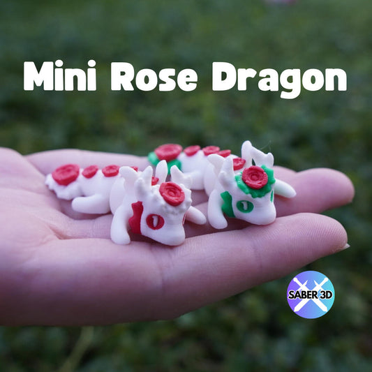 Mini Rose Dragon | Cute Collectible Fantasy Figurine – Perfect Gift