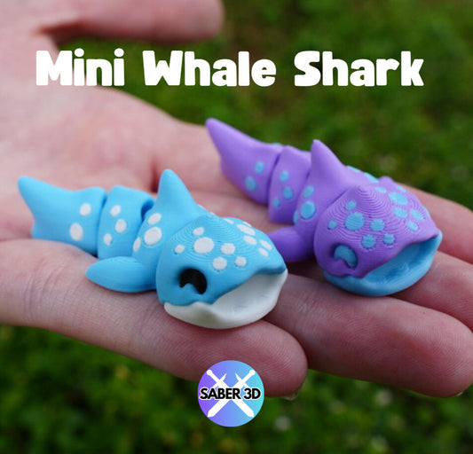 Mini Whale Shark – 3D Printed Collectible Toy | Cute PLA Ocean Animal Figurine