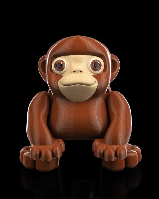 Stretching Monkey | Articulated Jungle Figurine