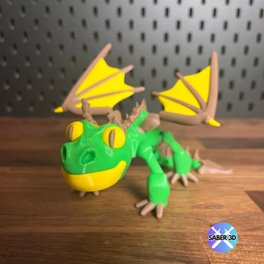TerribleTerror – 3D Printed Collectible Dragon Toy | PLA Fantasy Figurine