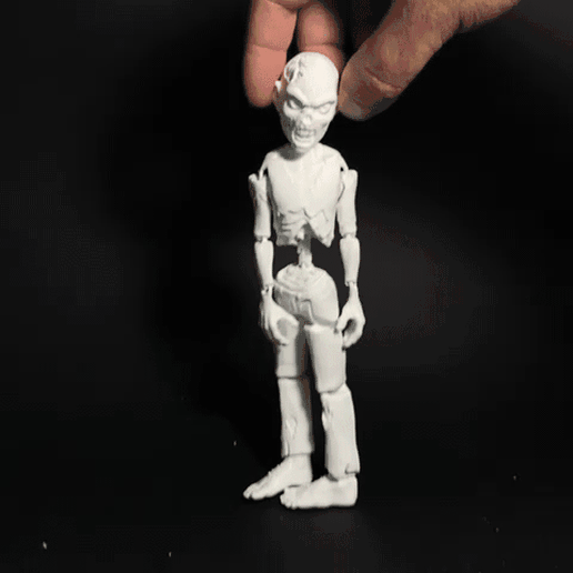 Articulated Zombie Toy | 3D Printed Halloween Collectible Figurine