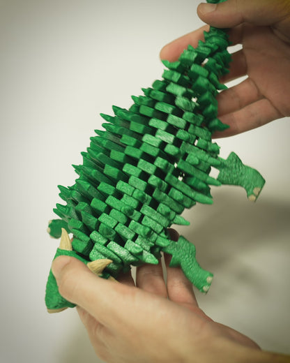 Articulated Elder Ankylosaurus – Poseable Dinosaur Model