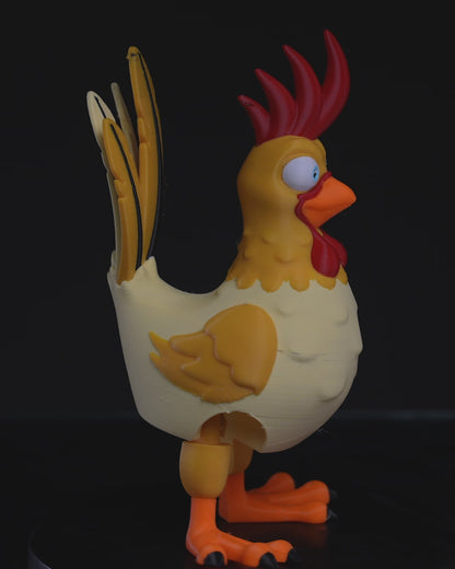 Articulated Rooster – Poseable Farm Animal Toy Collectible