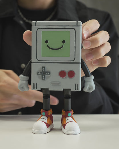 Articulated Gaming Buddy Figurine – Vintage Gamer Desk Toy | Collectible Display Model