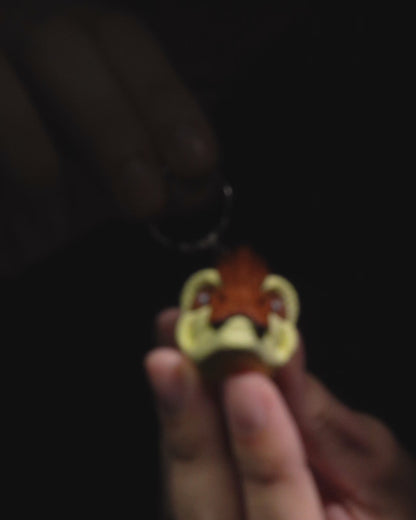 Articulated Parasaurolophus Keychain – Poseable Dinosaur Keychain for Kids & Collectors